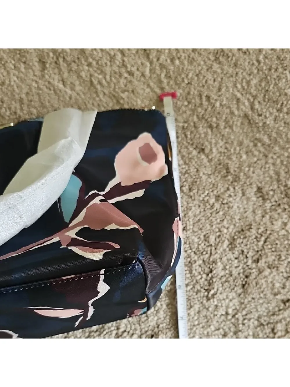 Kate Spade Black and Pink Floral Tote